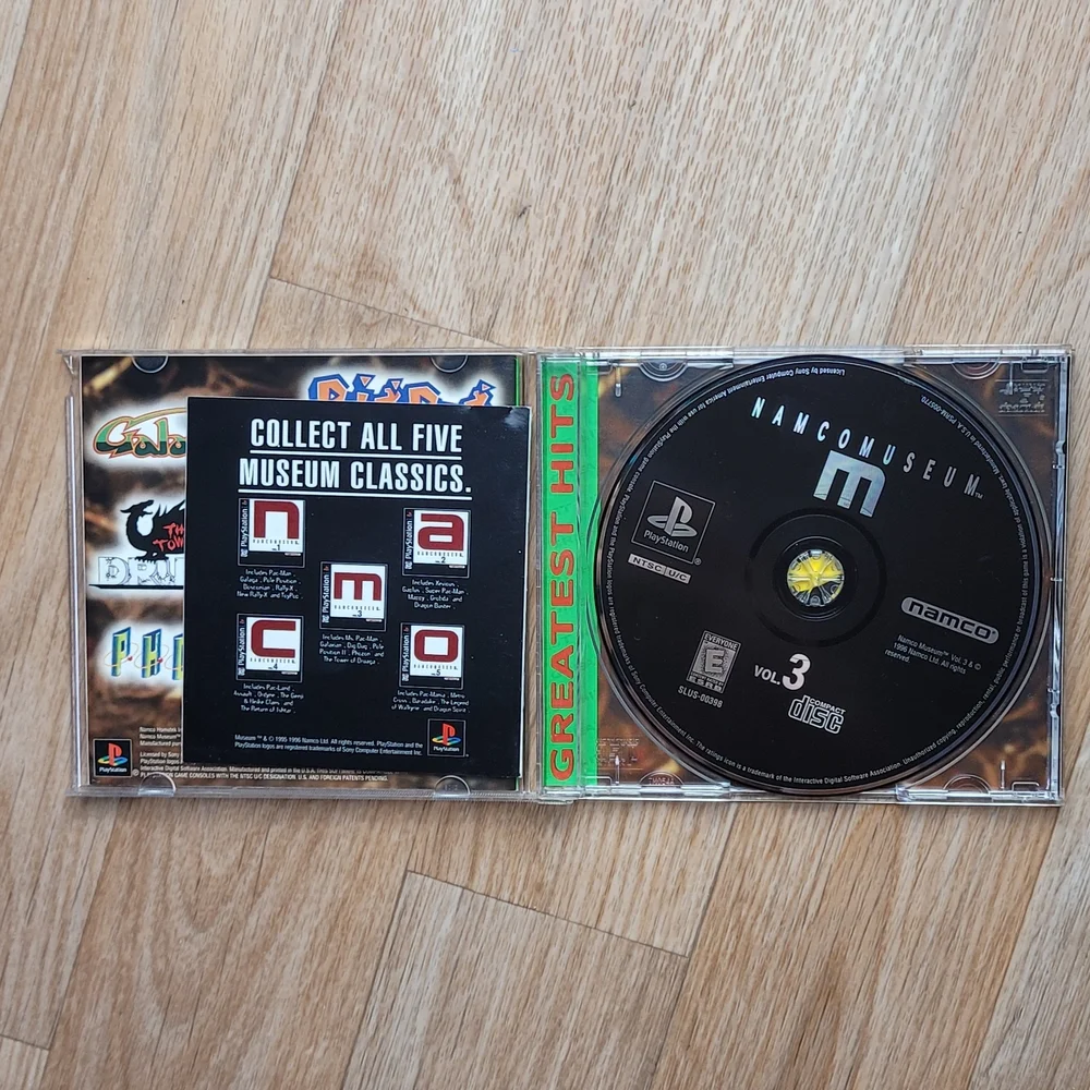 Namco Museum Vol. 3 for PlayStation - Green and Multicolor
